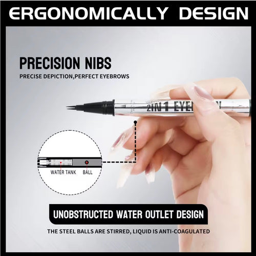 Lervo 4D Brow Pen 2-in-1 Eyebrow Pencil