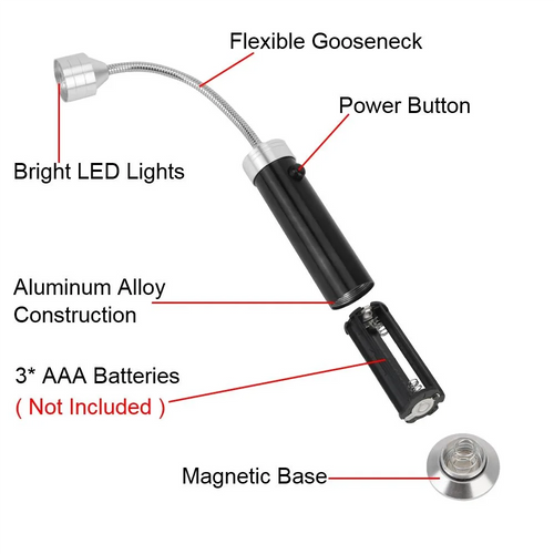 Lervo's Adjustable 360 Degree Grill Light