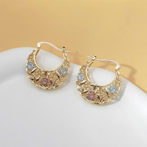 Vintage Bloom Hoops